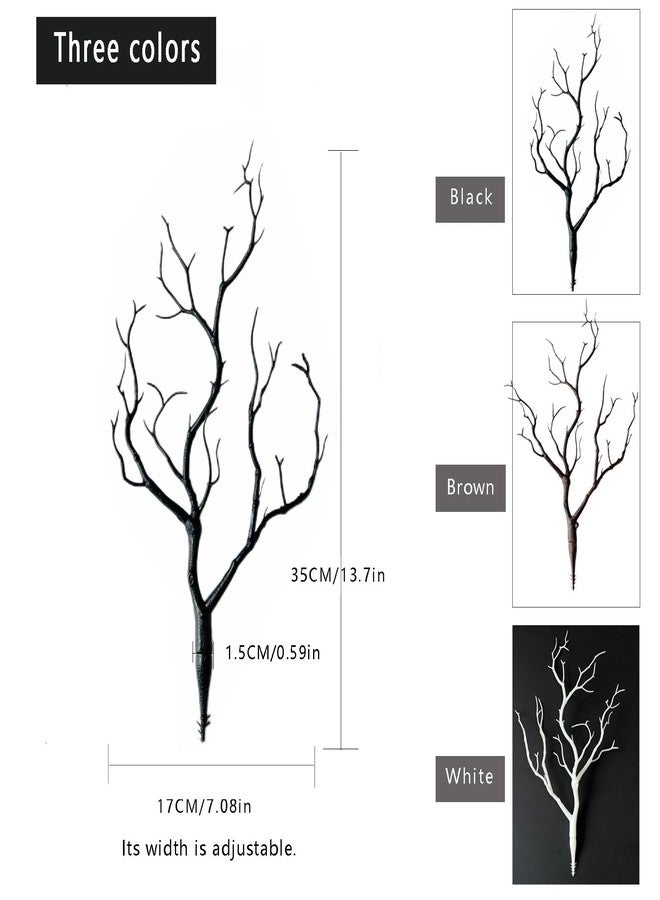 Threemonkys 13.8 inches Artificial Coral Branches Fake Antler Branches Small Branches for Home Decoration Flower Arrangement Wedding Christmas Halloween Festival (Brown 10PCS) - Image 3