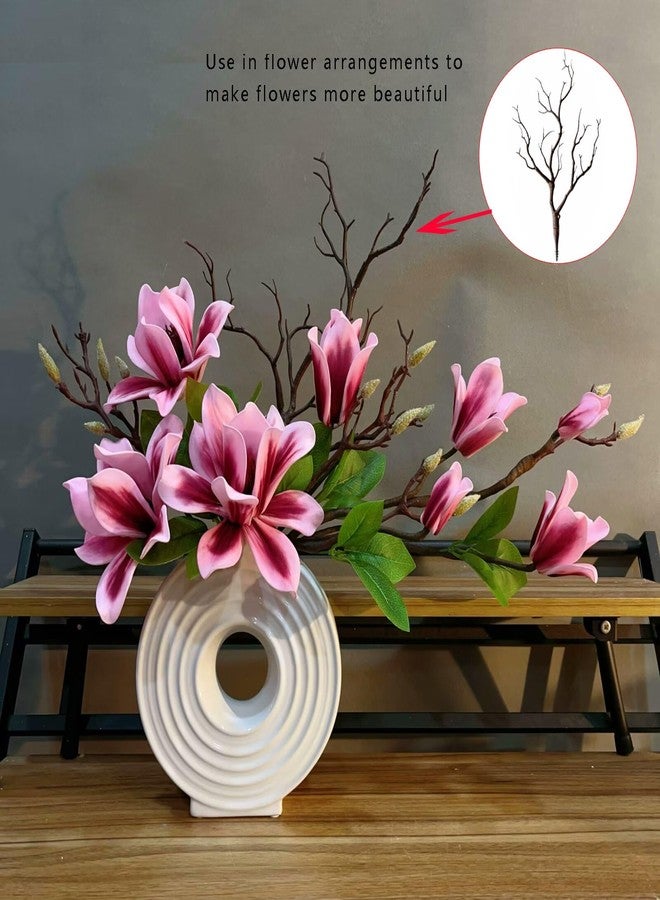 Threemonkys 13.8 inches Artificial Coral Branches Fake Antler Branches Small Branches for Home Decoration Flower Arrangement Wedding Christmas Halloween Festival (Brown 10PCS) - Image 5