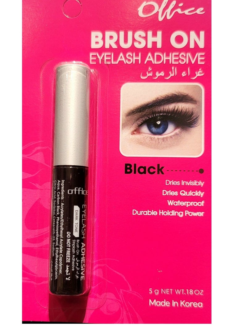Office Eyelash Glue - Strong, Black Hold for a Dramatic, Long-Lasting Look