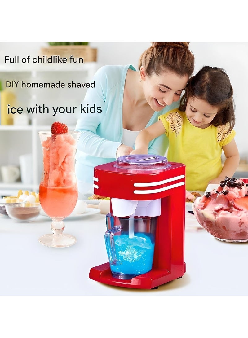 Rechargeable Ice Shaver Slushy Maker – Retro Electric Ice Crusher, Double Insulated, Easy to Clean for Smoothies and Frozen Drinks at Home  - Image 4