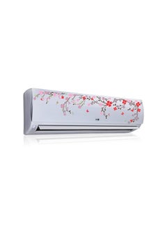 Sticker Studio Sticker Studio Floral AC Sticker Wall Fridge Switchboard Sticker Panel Sticker Multicolor PVC Vinyl Matte Sheet Size 93 Cm X 18 Cm 