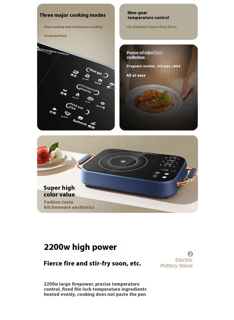 Induction Cooktop, Countertop Burner, Electric Stove, with multiple presets | A-grade microcrystalline panel with easy touch digital display for fast cooking, suitable for all cookware