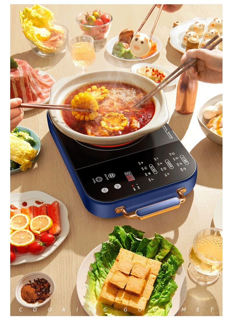 Induction Cooktop, Countertop Burner, Electric Stove, with multiple presets | A-grade microcrystalline panel with easy touch digital display for fast cooking, suitable for all cookware