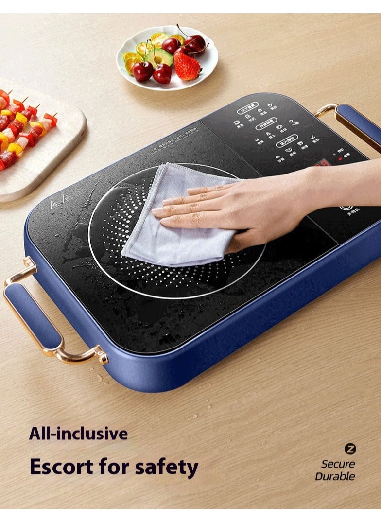 Induction Cooktop, Countertop Burner, Electric Stove, with multiple presets | A-grade microcrystalline panel with easy touch digital display for fast cooking, suitable for all cookware