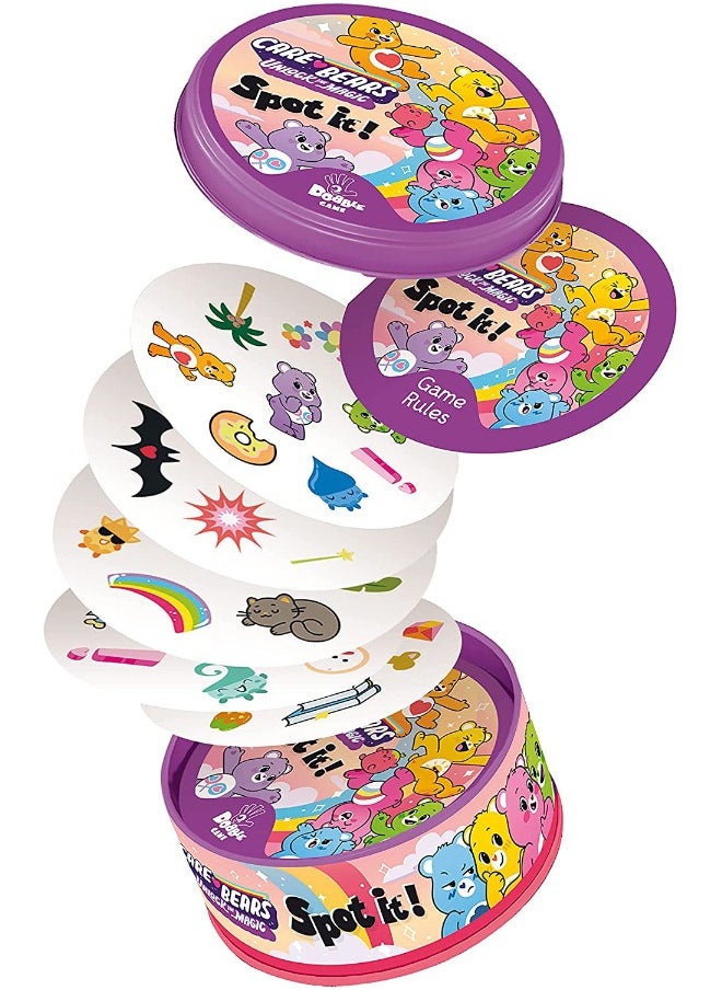 Spot it Spot It! Care Bears Mini Card Game, Matching Game, Fun Kids Game for Family Game Night, Travel Game for Kids, Great Gift for Kids, Age 7+, 2 to 8 Players Average Playtime 15 Minutes  - Image 3