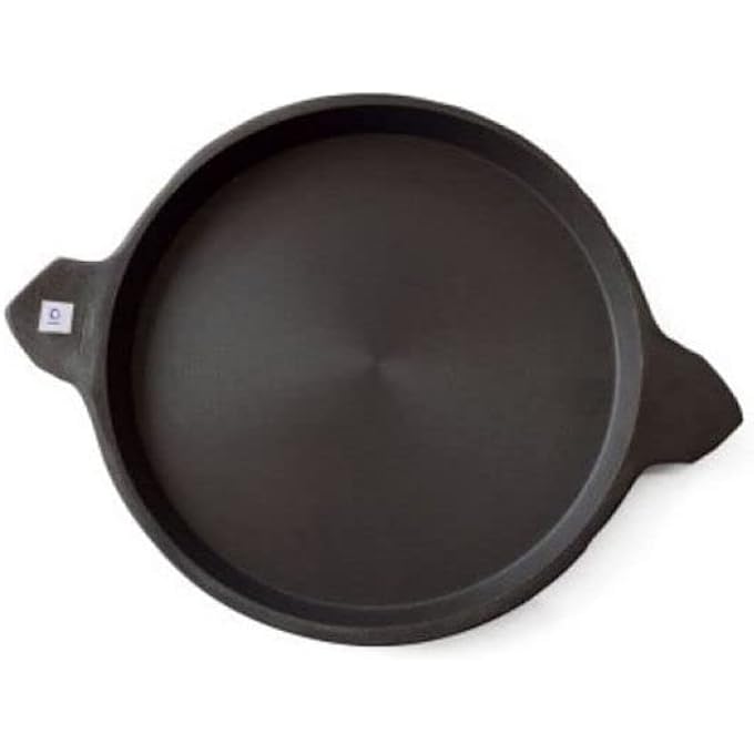 ايدا مقلاة AdachattiDosa من الحديد الزهر تم تحضيرها مسبقًا للطهي التقليدي لدوسا تشاباثي روتي أومليت بيتزا قلي سمك أبام، 10 بوصة أسود - Image 1