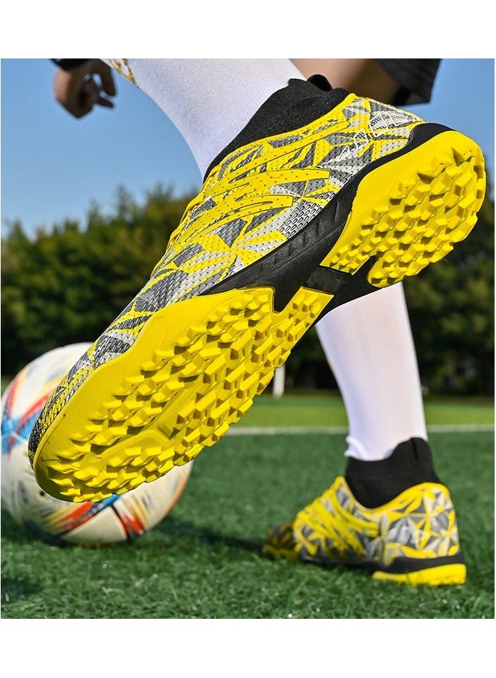 SKT Shiketro New Camouflage High-Top Football Shoes With Short Spikes, Non-Slip And Wear-Resistant, Unisex Football Shoes - Image 2