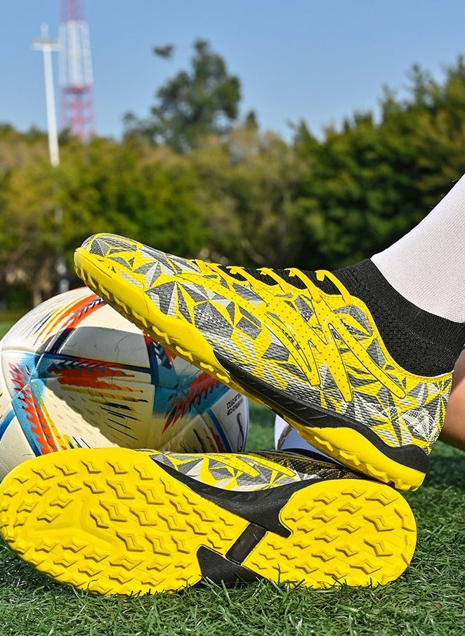 SKT Shiketro New Camouflage High-Top Football Shoes With Short Spikes, Non-Slip And Wear-Resistant, Unisex Football Shoes - Image 3