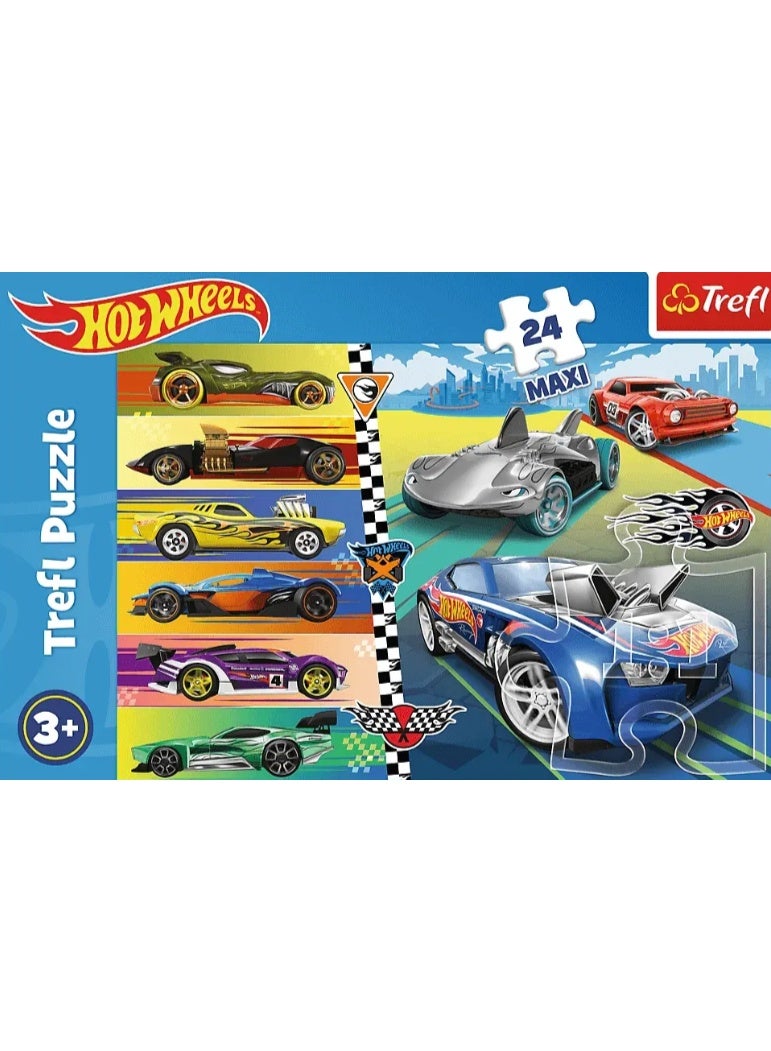 Trefl Maxi Hot Wheels 24 Piece Puzzle - Image 2