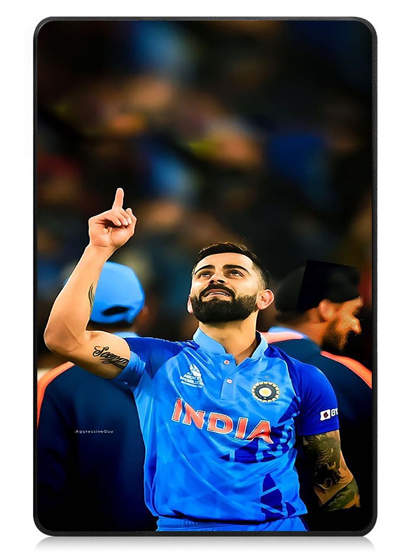 Theodor Protective Flip Case For Samsung Galaxy Tab S9 FE With Trifold Stand Auto Wake Sleep Shockproof Cover Virat Kholi 4 - Image 1