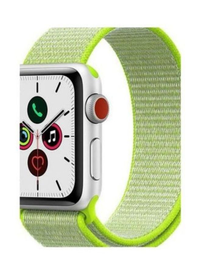 Replacement Watchband For Apple Watch Series 7 45mm / 6 / SE / 5 / 4 44mm / 3 / 2 / 1 42mm 42/44mm Neon Green - Image 2