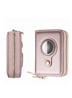 Excefore Small Wallet for Women, Minimalist PU Leathter Wallet, RFID Blocking Wallet Credit Card Holder Organizer with Zipper Pocket Mini Lady Purse, Slim AirTag Wallet Women  - Image 1