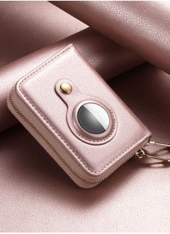 Excefore Small Wallet for Women, Minimalist PU Leathter Wallet, RFID Blocking Wallet Credit Card Holder Organizer with Zipper Pocket Mini Lady Purse, Slim AirTag Wallet Women  - Image 4
