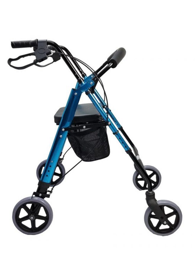 Gilani Mobility Foldable Aluminium Four Wheel Rollator Frame - Image 5