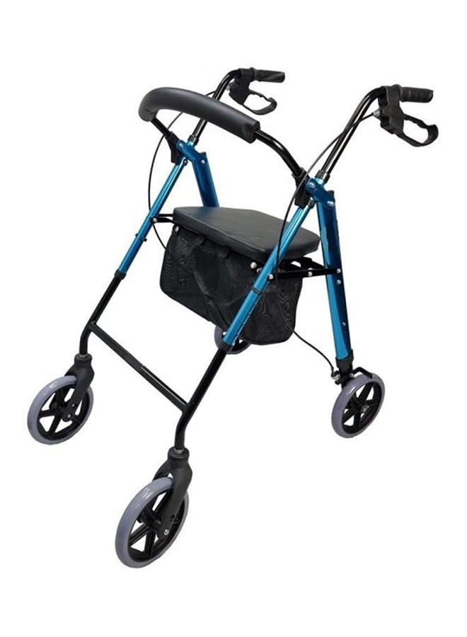 Gilani Mobility Foldable Aluminium Four Wheel Rollator Frame - Image 1