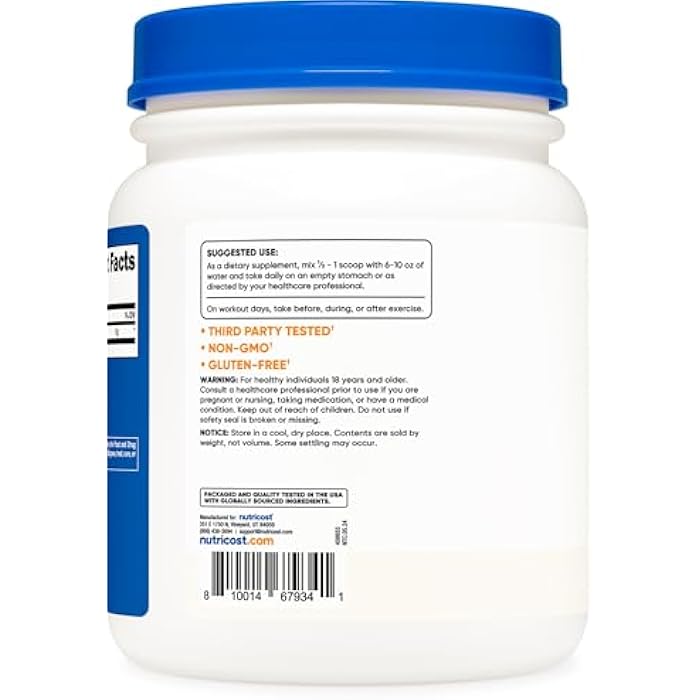 Nutricost Pure L-Leucine Powder 500 Grams - Image 4