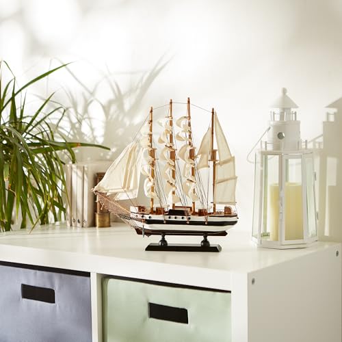 Zingz & Thingz Gifts & Decor Zingz & Thingz Ahoy Collection Wooden Passat Ship Model, 13x2.75x12 - Image 5