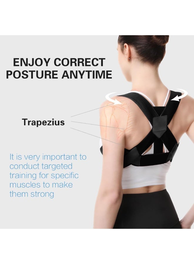 ( LARGE ) Posture Corrector for Women Adjustable Shoulder Brace for Men Back Straightener Improve Posture Correct Hunchback Slouching Kyphosis Invisible Under Clothes Back Support and Trainer - Image 5