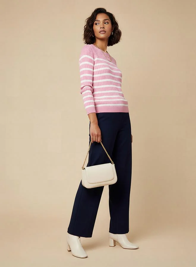 Splash FAV Striped Crew Neck Sweater