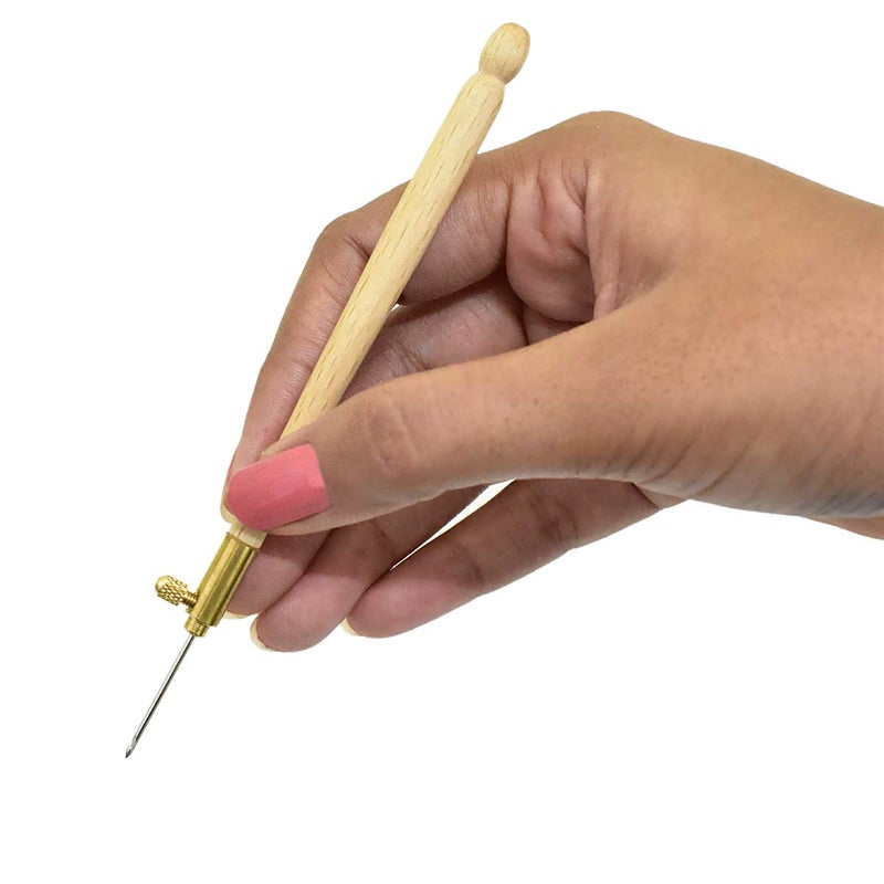 Embroiderymaterial Tambour Needle Hooks- 1 Needle for Tambour Embroidery Work Purpose - (White) Set of 3 - Image 2