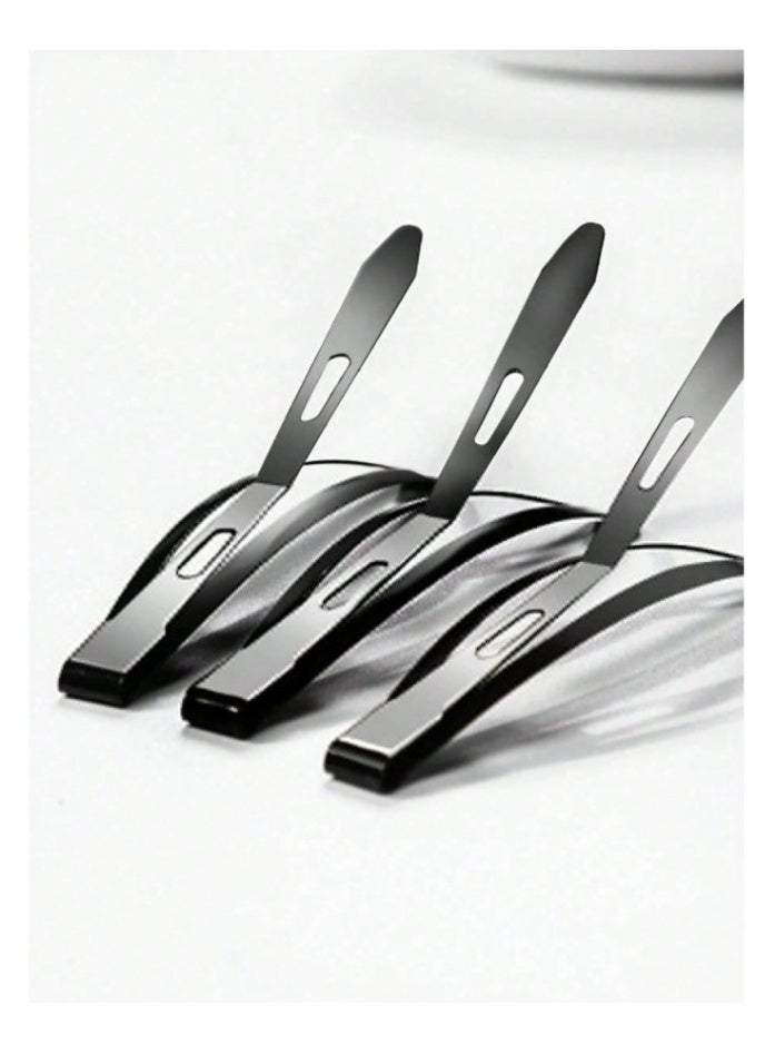 10Pcs Thick Matte Black Hair Clips - Image 3