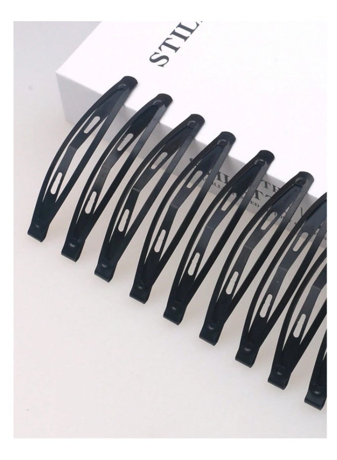 10Pcs Thick Matte Black Hair Clips - Image 5