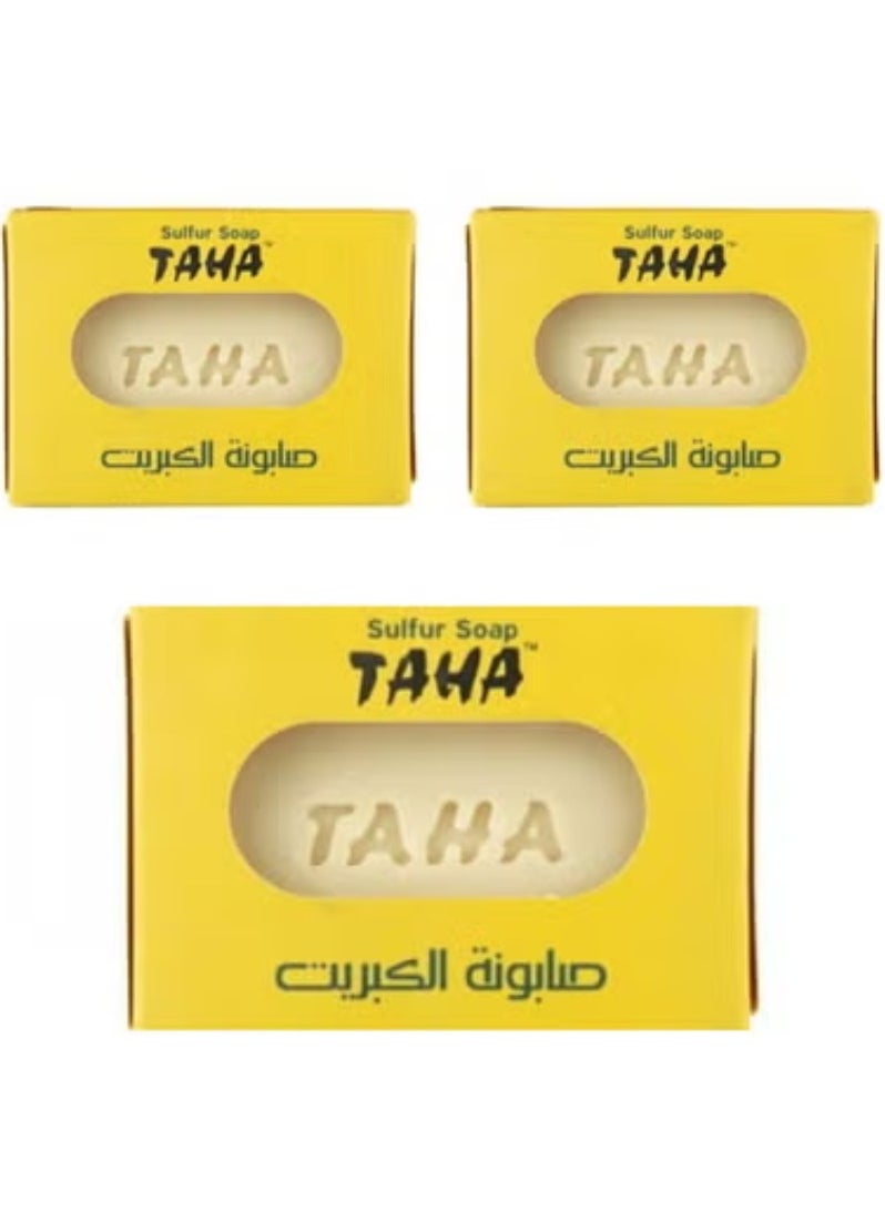 TAHA - Three Pieces Of Sulfur Soap 3x125 g - Image 1
