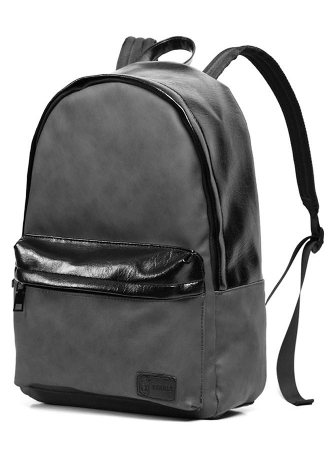 RAHALA - 3550 Leather School Backpack Waterproof Travel Casual Laptop Bag - Image 1