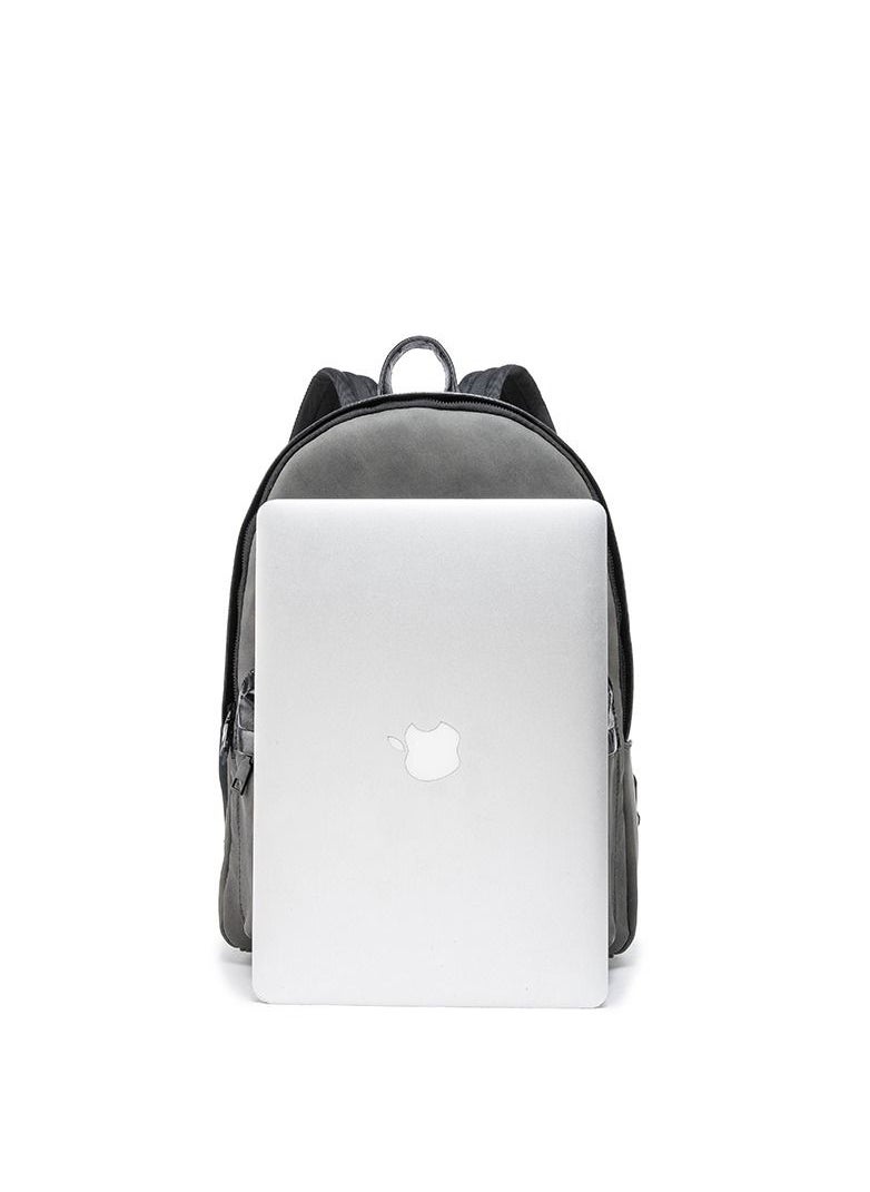 RAHALA - 3550 Leather School Backpack Waterproof Travel Casual Laptop Bag - Image 1