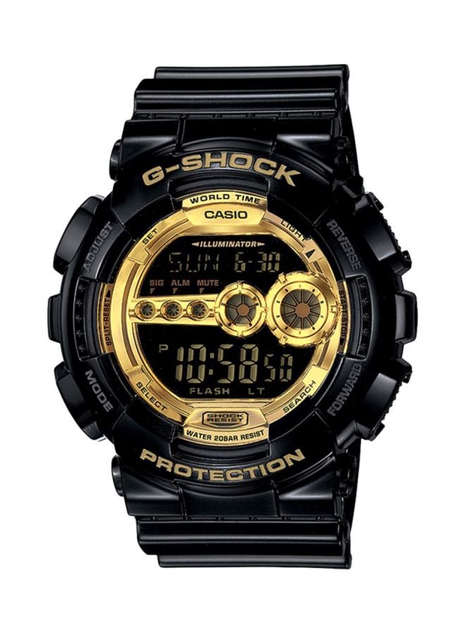 كاسيو Men G-Shock Water Resistant Digital Watch GD-100GB-1 - 51 mm - Black - Image 1