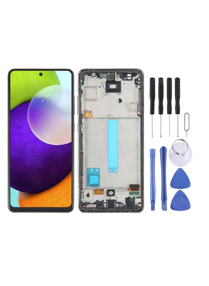 LCD Screen with Frame for Samsung A52 with Full LCD and Digitizer Assembly Kit - Image 1