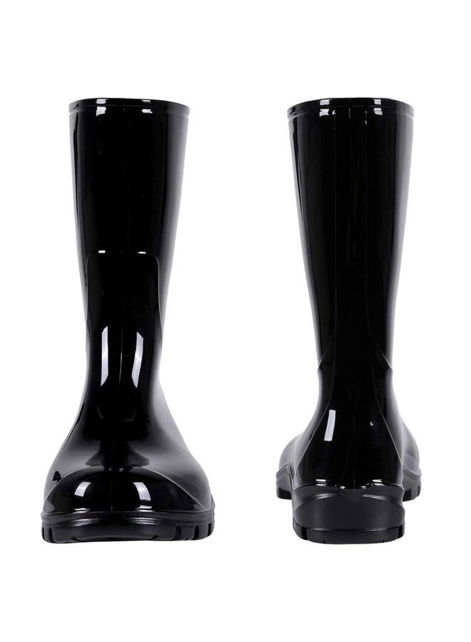 Asgard Women's Mid Calf Rain Boots Short Rubber Boots Waterproof Garden Shoes for Ladies Black 39 (8.5) - Image 5