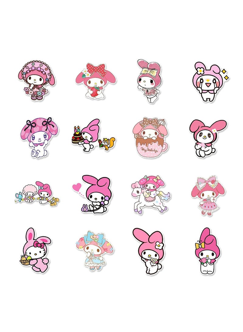 50-Piece My Melody Stickers Waterproof Cartoon Vinyl Stickers for Laptop - Image 4
