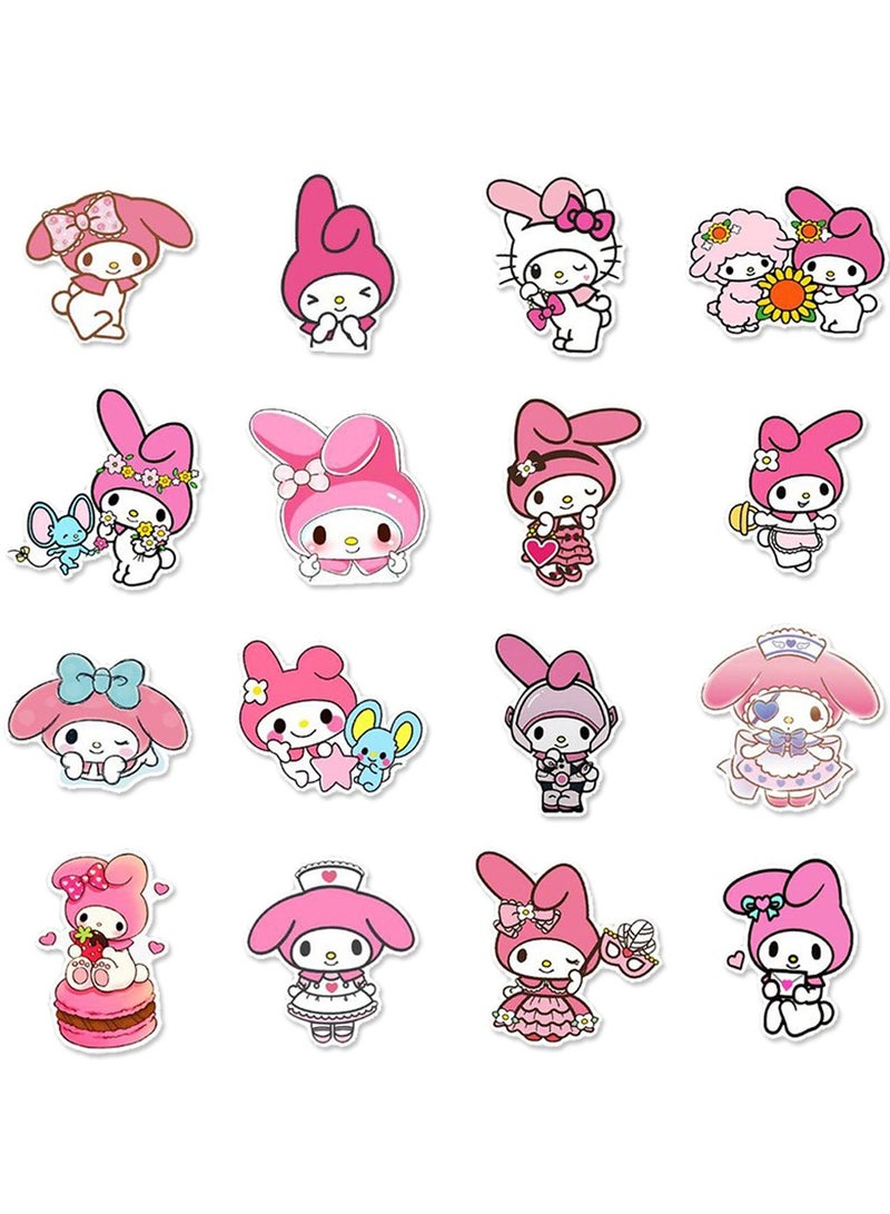 50-Piece My Melody Stickers Waterproof Cartoon Vinyl Stickers for Laptop - Image 3