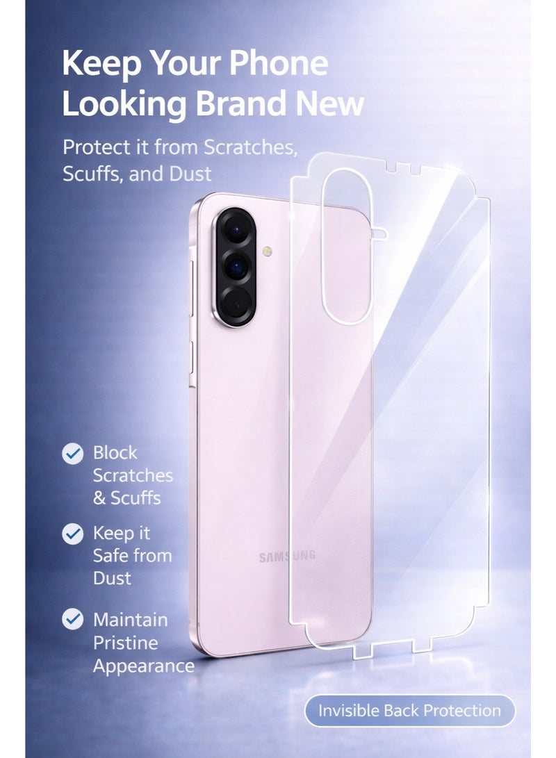 إسكرينة لحماية الظهر والفريم من الخدوش والتكاحيت لهاتف سامسونج A36 - سامسونج A56 – حماية كاملة بملمس ناعم ومظهر أنيق تحافظ على شكل الهاتف الأصلي .