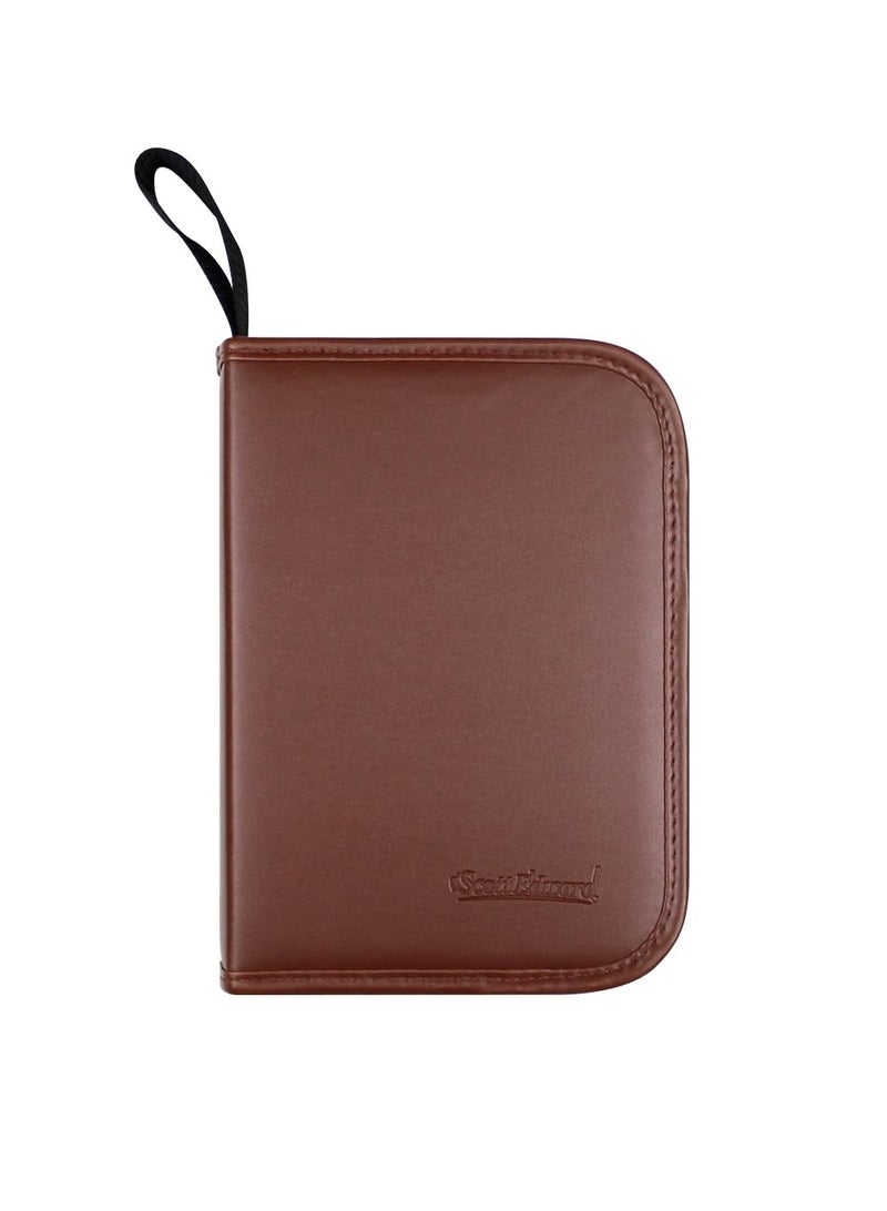 Excefore Golf Accessory Case PU Golf Accessories Bag, Hard Case Organizer with Storage Slots for Tees, Divot, Ball Markers and Golf Essentials, Golf Gifts for Golfers - Image 1