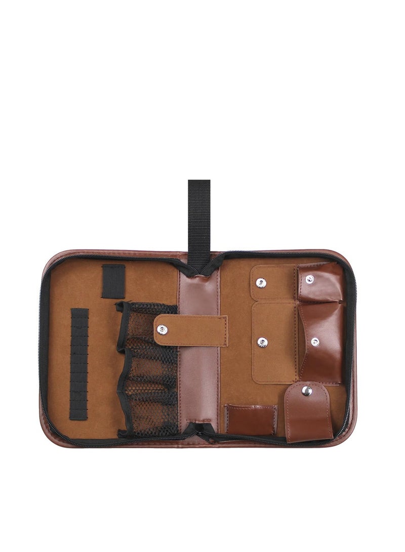 Excefore Golf Accessory Case PU Golf Accessories Bag, Hard Case Organizer with Storage Slots for Tees, Divot, Ball Markers and Golf Essentials, Golf Gifts for Golfers - Image 4