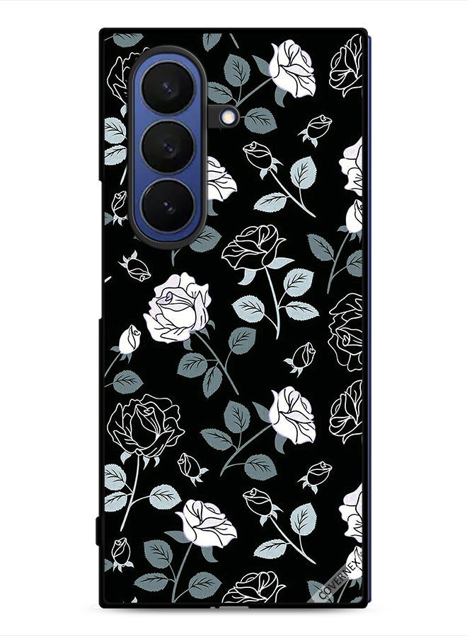 Covernex Samsung Galaxy Z Fold7 Protective Case Cover Floral Pattern - Image 1