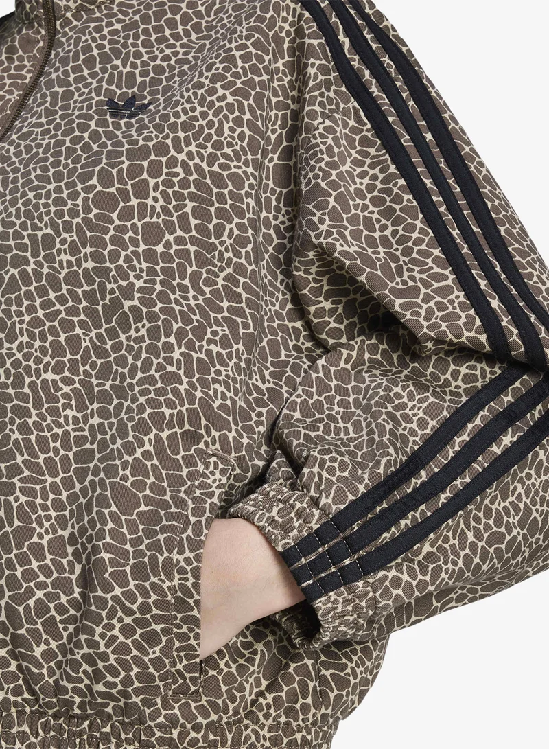 adidas Originals  Firebird Oversized Aop Denim Jacket for Women | Best Price UAE