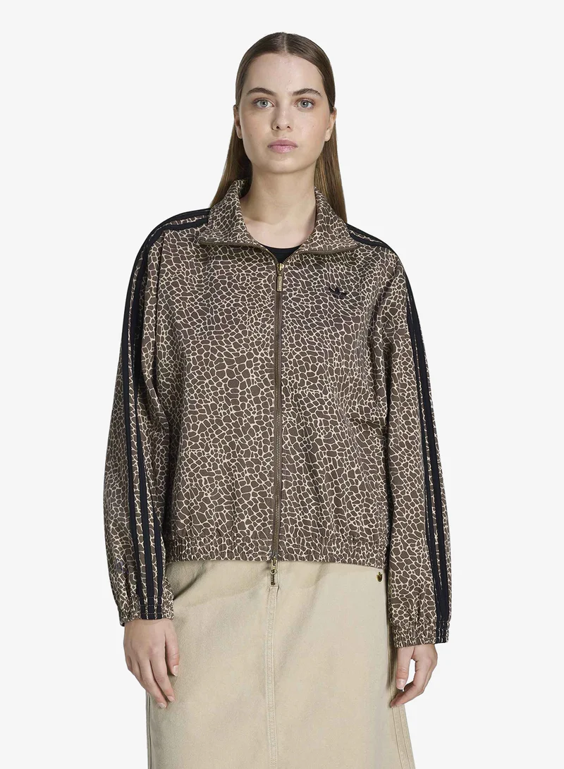 adidas Originals Firebird Oversized Aop Denim Jacket