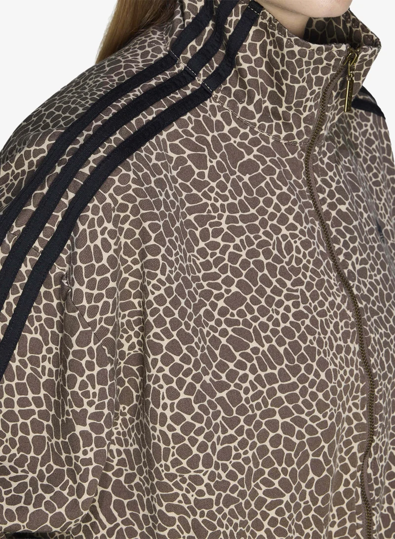 adidas Originals  Firebird Oversized Aop Denim Jacket for Women | Best Price UAE