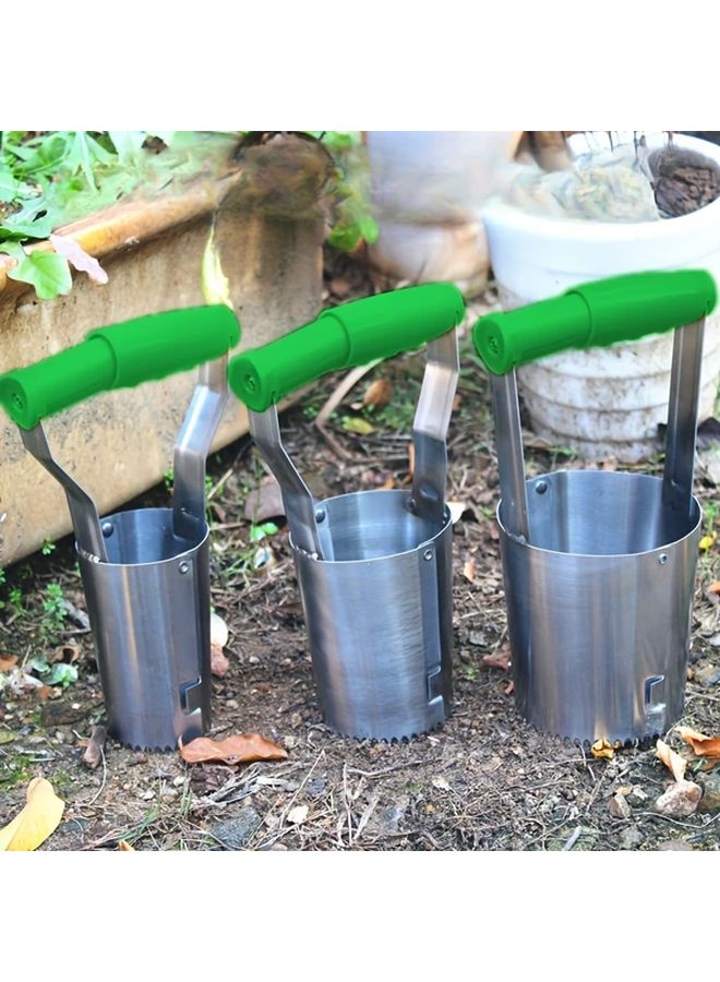 Stainless Steel Seedling Transplanter Soil Digger Model S Planting Tool for Vegetables Flowers - Image 3