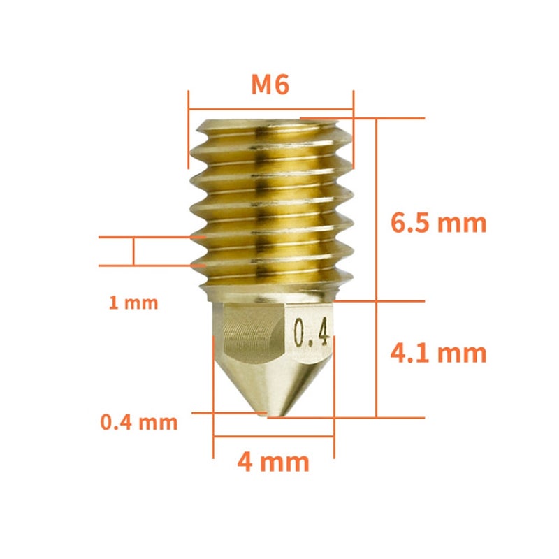 Upgraded Hotend Kit with Plated Copper Heater Block Heatbreak High Temperature 300℃ with 2 Extra Nozzle and 1pc Silicone Cover Compatible with Bambu Lab X1 Carbom Combo P1P 3D Printer Suitable for - Image 5