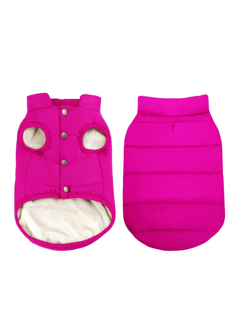 SYOSI SYOSI Windproof Dog Winter Coat Waterproof Dog Jacket Warm Dog Vest Cold Weather Pet Apparel with 2 Layers Fleece Lined  - Image 1