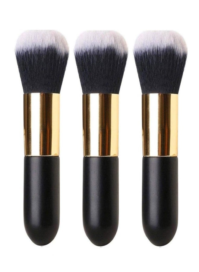 EDO MAC EDOMAC Powder and Foundation Makeup Brush - Flawless Blending for Liquid, Cream, and Powder (Pack of 3) - Image 1