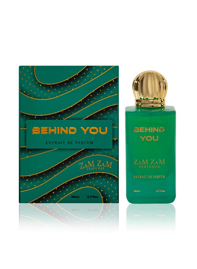 ZamZam Perfume Behind You – Men’s Eau de Parfum 80ml Spray – Long-Lasting Oriental Floral Fragrance with Bergamot, Pink Pepper, Ginger, Tonka & Vetiver – Elegant Daily Scent - Image 1