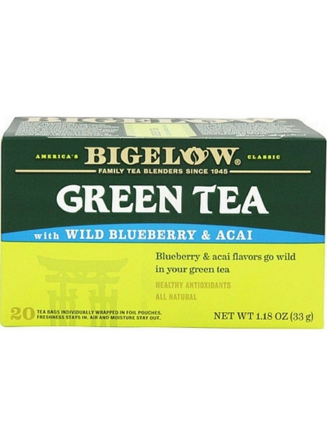 Bigelow Tea شاي بيغيلو الأخضر مع التوت الأزرق 20 كيس - Image 1