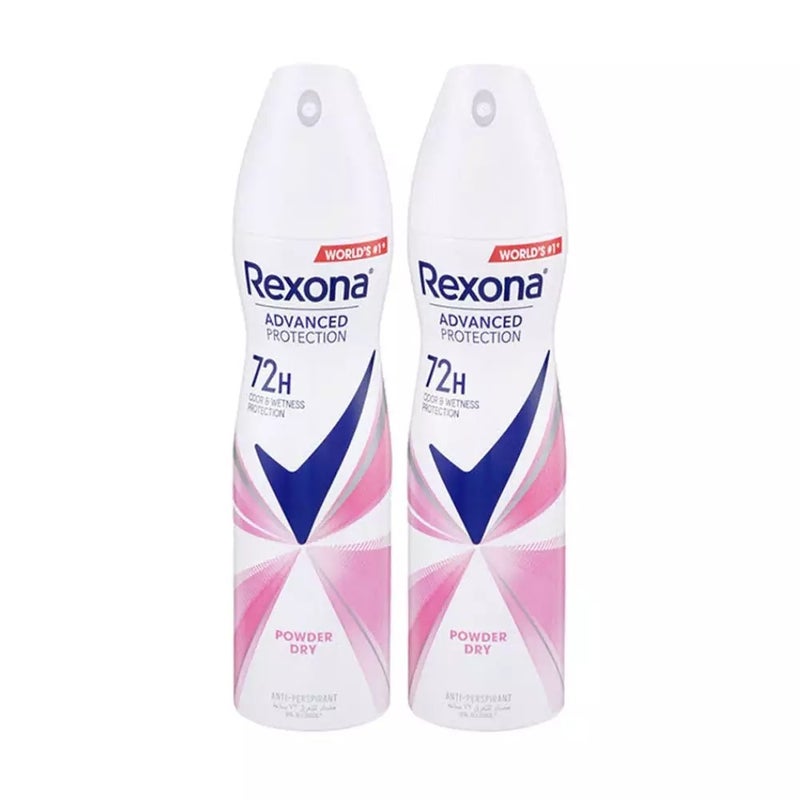 Rexona Advanced Protection 72H Deodorant Spray For Odor And Wetness Protection- 2X150gms