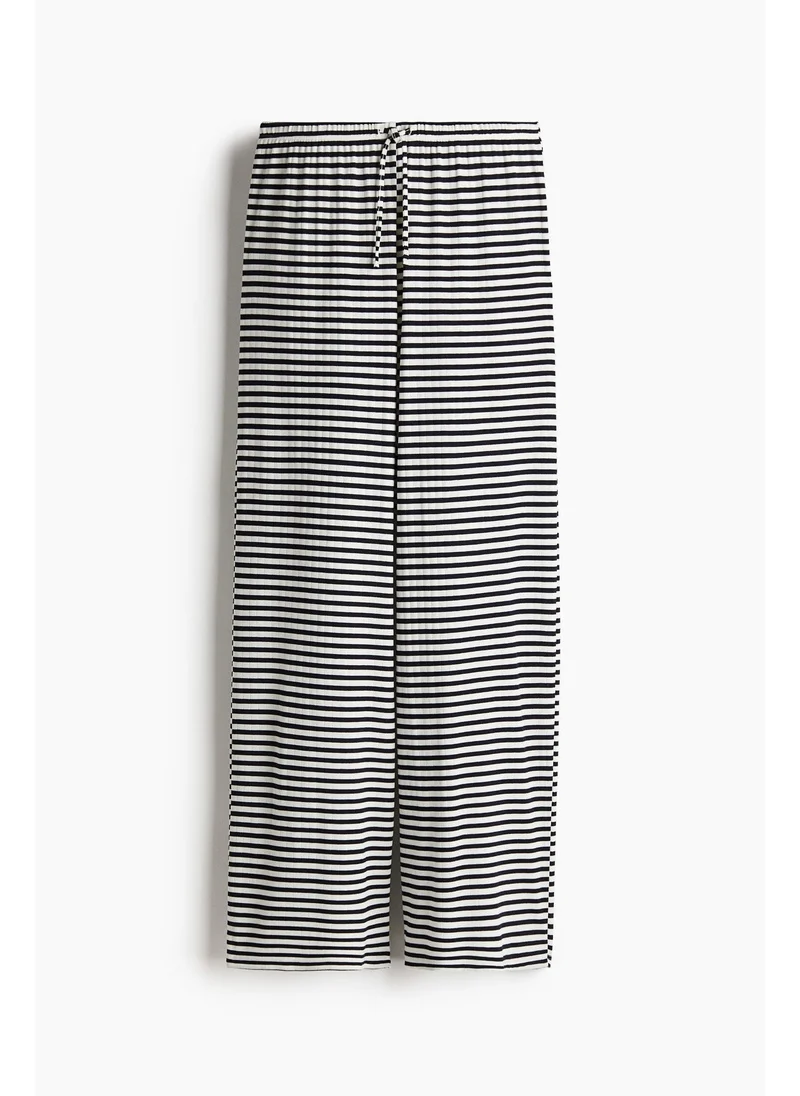 اتش اند ام Wide drawstring trousers