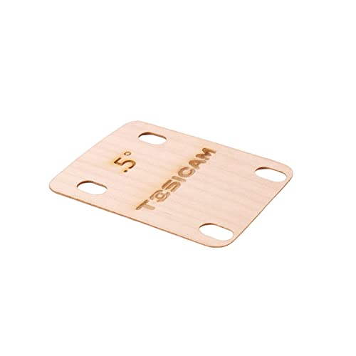 TOSICAM 3pcs Guitar Neck Shims Shim Made of Canada Solid Maple Wooden, For Bolt-on Neck Bolts, Shaped 0.25 0.5 1 Degree (0.25 0.5 1 Degree) - Image 5
